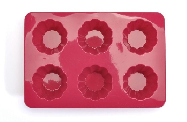 flower shape silicone cake mold -