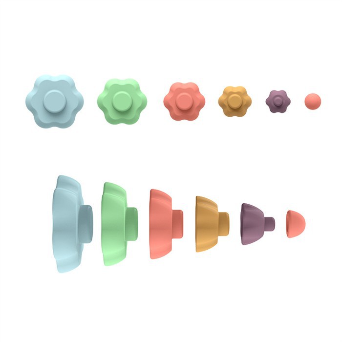 Custom Silicone Christmas Tree Stackable Toy