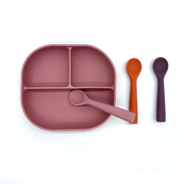 Silicone Feeding Supplies With Plate Bowl