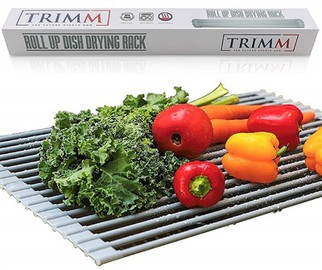 Silicone coated Foldable Anti-Slip Dish Drainer