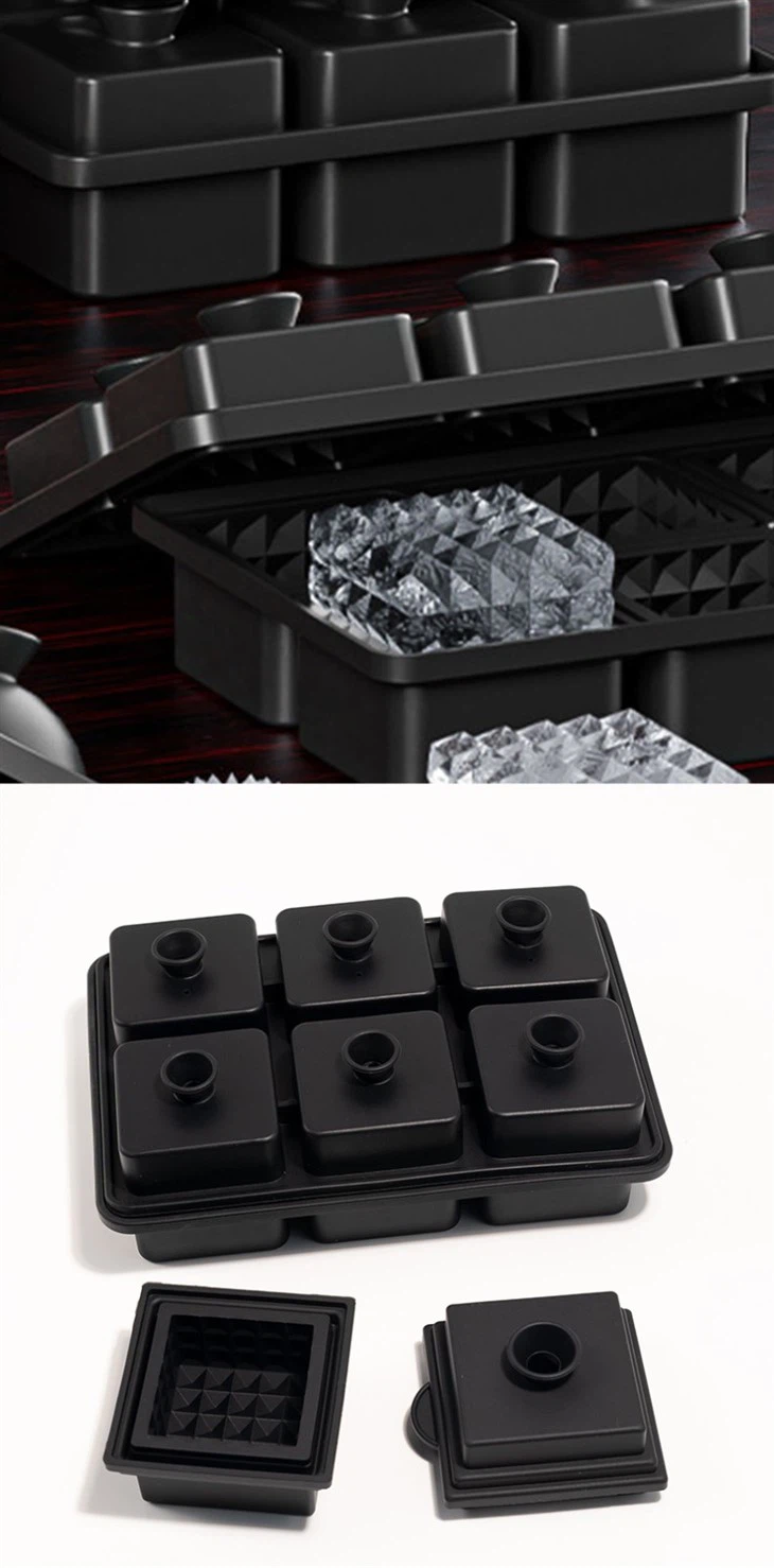 Large Diamond Ice Cube Tray With Lid suppliers